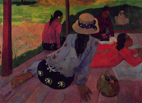 Paul Gauguin Afternoon Rest, Siesta oil painting picture